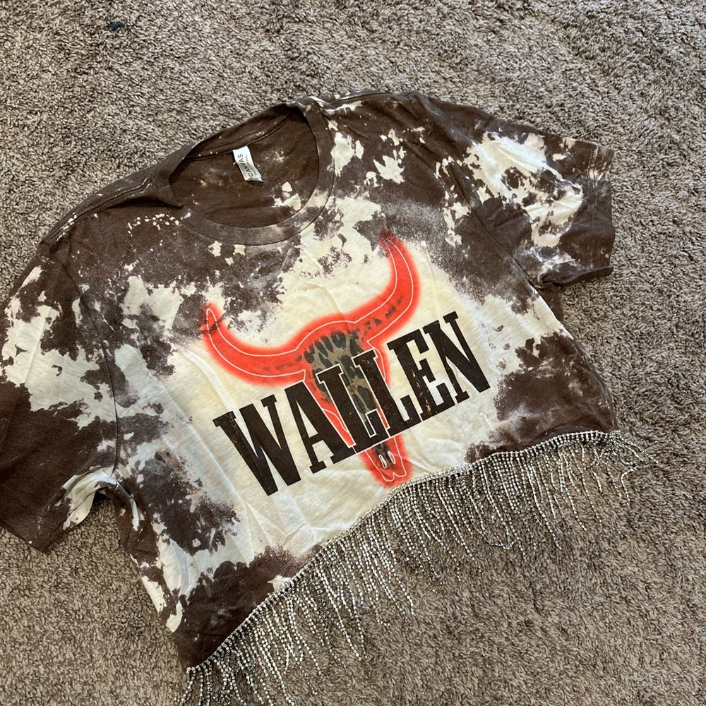 Bella Canvas Brown and Cream Tie-Dye T-Shirt